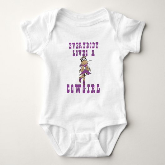 CowGirl-Geschenke Baby Strampler (Vorderseite)