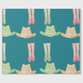 Cowgirl Geschenkpapier (Flach)