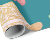 Cowgirl Geschenkpapier (Rolleneckpunkt)