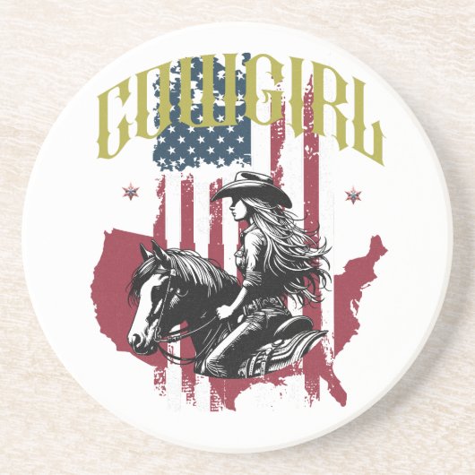 COWGIRL GETRÄNKEUNTERSETZER (Vorne)