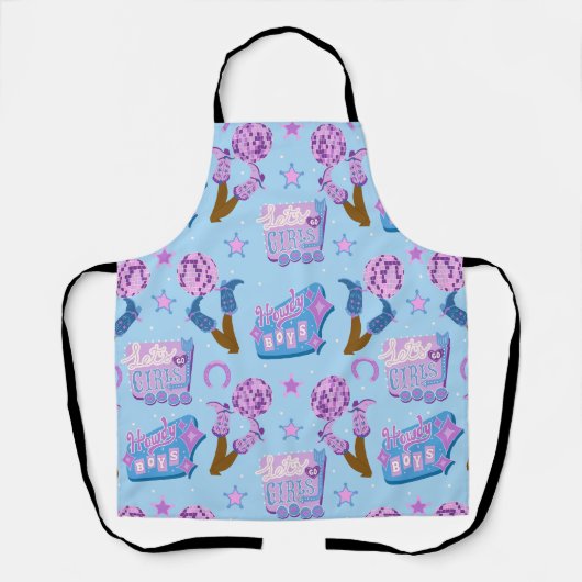 Cowgirl Getting Rowdy Schürze (Vorderseite)