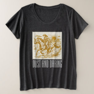 Cowgirl Große Größe T-Shirt