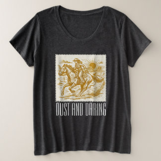 Cowgirl Große Größe T-Shirt