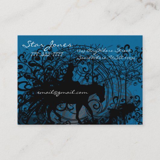 Cowgirl Grunge Visitenkarte (Vorderseite)