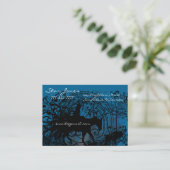 Cowgirl Grunge Visitenkarte (Stehend Vorderseite)