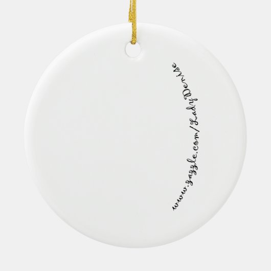 COWGIRL "Hair Diva" Keramikornament (Hinten)