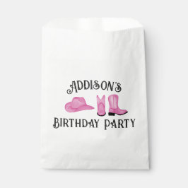 Cowgirl Hat and Boost Black Text Geschenktütchen