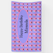 Cowgirl Hat Birthday Party Banner (Vertikal)