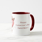 Cowgirl Hat Boots Heart Valentine's Day Tasse (VorderseiteRechts)