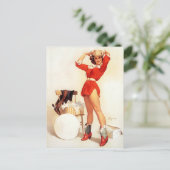 Cowgirl Hat Button Up Postkarte (Stehend Vorderseite)