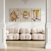 Cowgirl Hat Wall Art Canvas Leinwanddruck