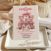 Cowgirl Horse Baby Dusche