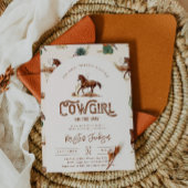 Cowgirl Horse Baby Shower Einladung