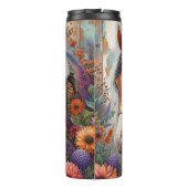 Cowgirl Horse Floral Rustic Charm Thermosbecher (Rückseite)