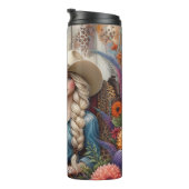 Cowgirl Horse Floral Rustic Charm Thermosbecher (Nach rechts gedreht)
