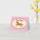 Cowgirl Horse Kid Girl's Birthday Party Thema Karte (Gelbe Blume)