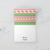 Cowgirl Horse Kid Girl's Birthday Party Thema Karte (Innenseite)