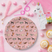 Cowgirl Horse Lover Geschenk, Frauen & Mädchen Kin Pappteller (Party)