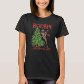 Cowgirl Horsing Rocking Around Christmas Tree West T-Shirt (Vorderseite)