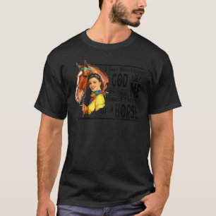 Cowgirl, ich lächle, wenn ich Gott sah Western T-Shirt