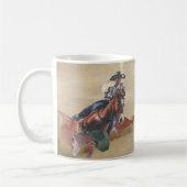 Cowgirl im Aquarell auf Western Kaffeetasse (Links)