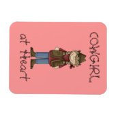 Cowgirl im Braids Premium Flexi Magnet (Horizontal)