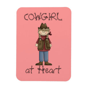 Cowgirl im Braids Premium Flexi Magnet