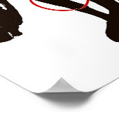 Cowgirl im Kaffee Poster (Ecke)