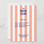 Cowgirl im Küstenbereich Der Bach Club Junggeselin Einladung (Rückseite)