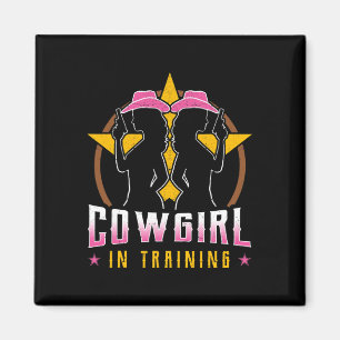Cowgirl im Training Barrel Racing Racing Reitsport Magnet