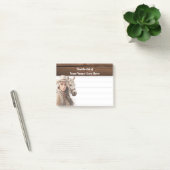 Cowgirl in Stetson Aquarell Western Post-it Klebezettel (Büro)