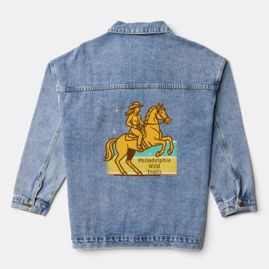 Cowgirl Jeansjacke (Rückseite)