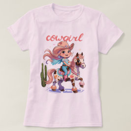Cowgirl Joyride - Gepunktetes Pferd Western Advent T-Shirt
