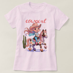 Cowgirl Joyride - Gepunktetes Pferd Western Advent T-Shirt