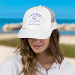 Cowgirl Junggeselinnen-Abschied bevorzugt Truckerkappe<br><div class="desc">Cowgirl Cowgirl Bachelorette Wochenende an einer Küste Bachelorette bevorzugt personalisierte gedruckte Hut,  Junggeselinnen-Abschied personalisiert Gefallen,  dass staubige blaue marine cowgirl Strand staubblauen themed Gastgeschenke Sommer hat Hut</div>