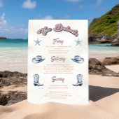 Cowgirl Junggeselinnen-Abschied Boots Hat Einladung