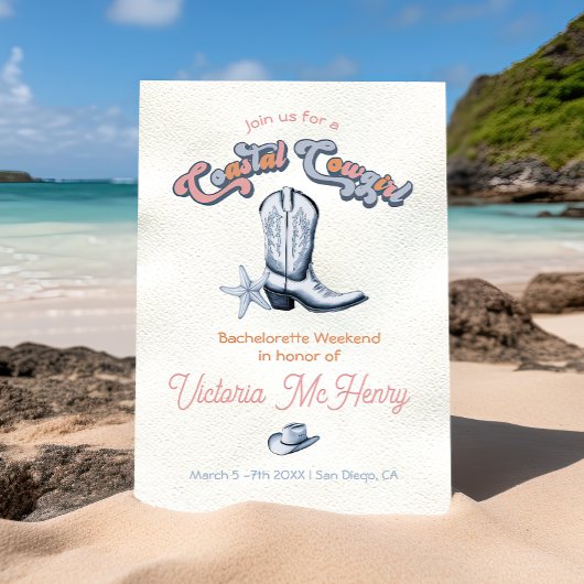 Cowgirl Junggeselinnen-Abschied Boots Hat Einladung