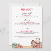 Cowgirl-Junggeselinnen-Abschied Einladung (Rückseite)