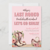 Cowgirl-Junggeselinnen-Abschied Einladung (Vorderseite)
