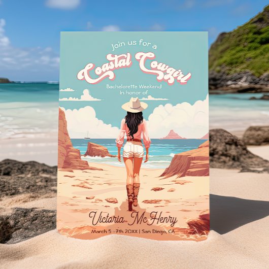 Cowgirl-Junggeselinnen-Abschied Einladung