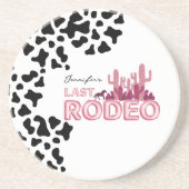 Cowgirl Junggeselinnen-Abschied Last Rodeo Getränkeuntersetzer (Vorne)