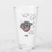 Cowgirl Junggeselinnen-Abschied Last Rodeo Glas (Rückseite)