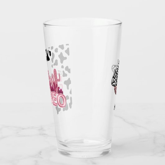 Cowgirl Junggeselinnen-Abschied Last Rodeo Glas (Links)