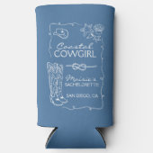 Cowgirl Junggeselinnen-Abschied Weekend Koozie Selters Dosenkühler (Vorderseite)