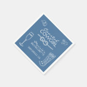 Cowgirl Junggeselinnen-Abschied Weekend Serviette (Ecke)