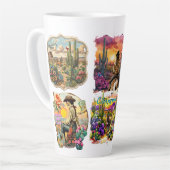 Cowgirl-Kaffee  Milchtasse (Linke Ecke)
