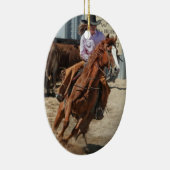 Cowgirl Keramikornament (Rechts)