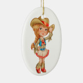 Cowgirl Keramikornament (Rechts)