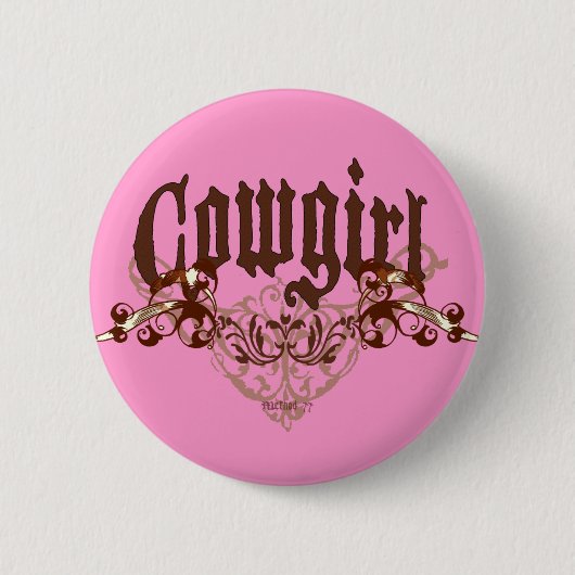 Cowgirl-Knopf Button (Vorderseite)
