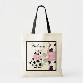 Cowgirl-Kuh-Tasche mit Zickzack Druck Tragetasche